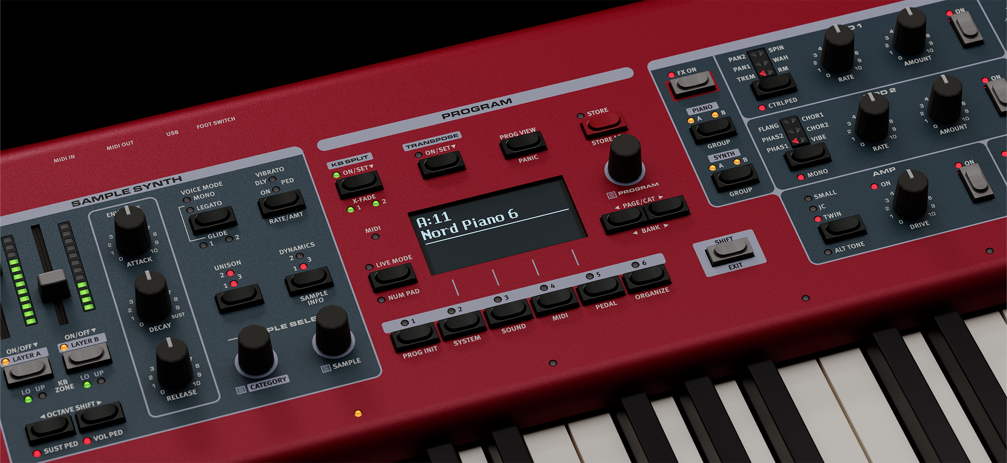 Nord Piano 6 Program panel