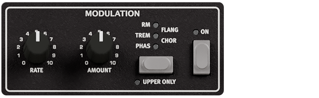 Nord Organ 3 Modulation effects panel