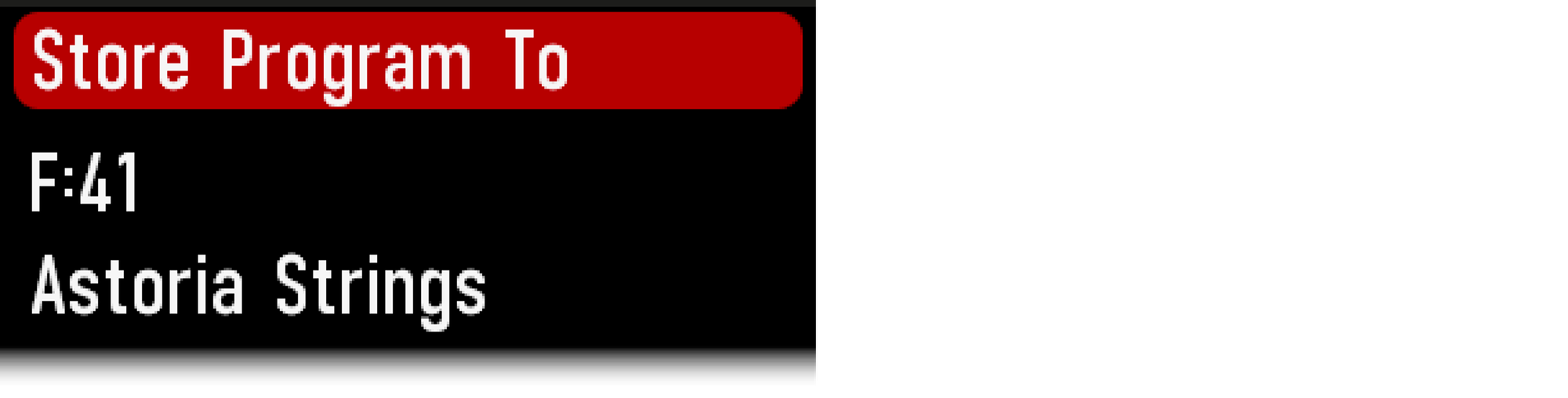 Store program to s